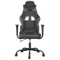 vidaXL Gaming-Stuhl Schwarz und Grau Kunstleder vidaXL Gaming-Stuhl Schwarz und Grau Kunstleder