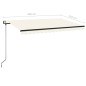 vidaXL Markise Automatisch Einziehbar 450x350 cm Creme vidaXL Markise Automatisch Einziehbar 450x350 cm Creme
