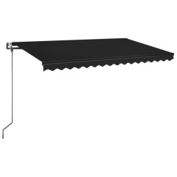 Automatische Markise mit LED & Windsensor 450x350 cm Anthrazit