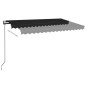 Automatische Markise mit LED & Windsensor 450x350 cm Anthrazit Automatische Markise mit LED & Windsensor 450x350 cm Anthrazit