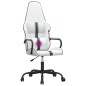 vidaXL Gaming-Stuhl mit Massagefunktion Schwarz und Weiß Kunstleder vidaXL Gaming-Stuhl mit Massagefunktion Schwarz und Weiß Kunstleder