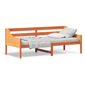 vidaXL Tagesbett Wachsbraun 80x200 cm Massivholz Kiefer