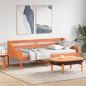 vidaXL Tagesbett Wachsbraun 80x200 cm Massivholz Kiefer vidaXL Tagesbett Wachsbraun 80x200 cm Massivholz Kiefer