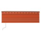 Gelenkarmmarkise Automatisch mit Jalousie 4x3m Orange und Braun Gelenkarmmarkise Automatisch mit Jalousie 4x3m Orange und Braun