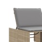 vidaXL Sonnenliegen 2 Stk. mit Tisch Beige Poly Rattan vidaXL Sonnenliegen 2 Stk. mit Tisch Beige Poly Rattan