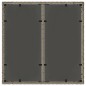 vidaXL Gartentisch mit Glasplatte Grau 90x90x75 cm Poly Rattan vidaXL Gartentisch mit Glasplatte Grau 90x90x75 cm Poly Rattan
