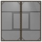 vidaXL Gartentisch mit Glasplatte Braun 80x80x75 cm Poly Rattan vidaXL Gartentisch mit Glasplatte Braun 80x80x75 cm Poly Rattan