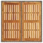 vidaXL Gartentisch mit Akazienholz-Platte Grau 90x90x75 cm Poly Rattan vidaXL Gartentisch mit Akazienholz-Platte Grau 90x90x75 cm Poly Rattan