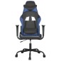 vidaXL Gaming-Stuhl mit Massagefunktion Schwarz und Blau Kunstleder vidaXL Gaming-Stuhl mit Massagefunktion Schwarz und Blau Kunstleder