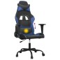 vidaXL Gaming-Stuhl mit Massagefunktion Schwarz und Blau Kunstleder vidaXL Gaming-Stuhl mit Massagefunktion Schwarz und Blau Kunstleder