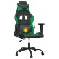 vidaXL Gaming-Stuhl mit Massagefunktion Schwarz und Grün Kunstleder vidaXL Gaming-Stuhl mit Massagefunktion Schwarz und Grün Kunstleder