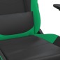 vidaXL Gaming-Stuhl mit Massagefunktion Schwarz und Grün Kunstleder vidaXL Gaming-Stuhl mit Massagefunktion Schwarz und Grün Kunstleder