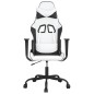 vidaXL Gaming-Stuhl mit Massagefunktion Weiß und Schwarz Kunstleder vidaXL Gaming-Stuhl mit Massagefunktion Weiß und Schwarz Kunstleder