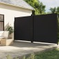 vidaXL Seitenmarkise Ausziehbar Schwarz 220x1000 cm vidaXL Seitenmarkise Ausziehbar Schwarz 220x1000 cm