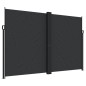 vidaXL Seitenmarkise Ausziehbar Schwarz 220x1000 cm vidaXL Seitenmarkise Ausziehbar Schwarz 220x1000 cm