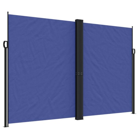 vidaXL Seitenmarkise Ausziehbar Blau 220x1000 cm