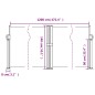 vidaXL Seitenmarkise Ausziehbar Rot 140x1200 cm vidaXL Seitenmarkise Ausziehbar Rot 140x1200 cm