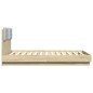 vidaXL Bettgestell mit Kopfteil Sonoma-Eiche 120x190 cm Holzwerkstoff vidaXL Bettgestell mit Kopfteil Sonoma-Eiche 120x190 cm Holzwerkstoff