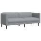 vidaXL Sofa 3-Sitzer Hellgrau Stoff vidaXL Sofa 3-Sitzer Hellgrau Stoff