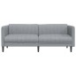 vidaXL Sofa 3-Sitzer Hellgrau Stoff vidaXL Sofa 3-Sitzer Hellgrau Stoff