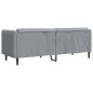 vidaXL Sofa 3-Sitzer Hellgrau Stoff vidaXL Sofa 3-Sitzer Hellgrau Stoff