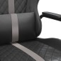 vidaXL Gaming-Stuhl mit Massagefunktion Grau und Schwarz Kunstleder vidaXL Gaming-Stuhl mit Massagefunktion Grau und Schwarz Kunstleder