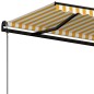Gelenkarmmarkise Automatisch 500x350 cm Gelb und Weiß Gelenkarmmarkise Automatisch 500x350 cm Gelb und Weiß
