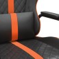 vidaXL Gaming-Stuhl mit Massagefunktion Orange und Schwarz Kunstleder vidaXL Gaming-Stuhl mit Massagefunktion Orange und Schwarz Kunstleder