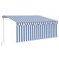 Gelenkarmmarkise Automatisch mit Jalousie 3x2,5 m Blau und Weiß Gelenkarmmarkise Automatisch mit Jalousie 3x2,5 m Blau und Weiß