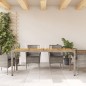 vidaXL Gartentisch mit Akazienholz-Platte Grau 190x90x75cm Poly Rattan vidaXL Gartentisch mit Akazienholz-Platte Grau 190x90x75cm Poly Rattan