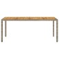 vidaXL Gartentisch mit Akazienholz-Platte Grau 190x90x75cm Poly Rattan vidaXL Gartentisch mit Akazienholz-Platte Grau 190x90x75cm Poly Rattan