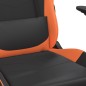 vidaXL Gaming-Stuhl mit Massagefunktion Schwarz und Orange Kunstleder vidaXL Gaming-Stuhl mit Massagefunktion Schwarz und Orange Kunstleder