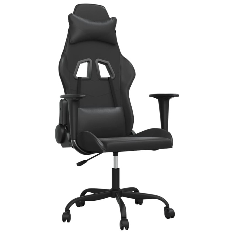 vidaXL Gaming-Stuhl mit Massagefunktion Schwarz Kunstleder vidaXL Gaming-Stuhl mit Massagefunktion Schwarz Kunstleder