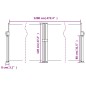 vidaXL Seitenmarkise Ausziehbar Rot 120x1200 cm vidaXL Seitenmarkise Ausziehbar Rot 120x1200 cm