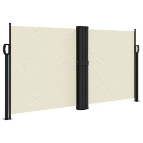 vidaXL Seitenmarkise Ausziehbar Creme 120x1200 cm