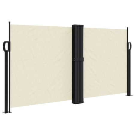 vidaXL Seitenmarkise Ausziehbar Creme 120x1200 cm