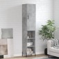 Highboard Betongrau 34,5x34x180 cm Holzwerkstoff Highboard Betongrau 34,5x34x180 cm Holzwerkstoff