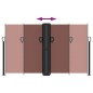 vidaXL Seitenmarkise Ausziehbar Braun 140x1200 cm vidaXL Seitenmarkise Ausziehbar Braun 140x1200 cm