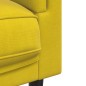 vidaXL Sessel mit Kissen Gelb Samt vidaXL Sessel mit Kissen Gelb Samt