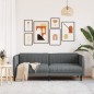 vidaXL Sofa 3-Sitzer Dunkelgrau Stoff vidaXL Sofa 3-Sitzer Dunkelgrau Stoff