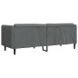vidaXL Sofa 3-Sitzer Dunkelgrau Stoff vidaXL Sofa 3-Sitzer Dunkelgrau Stoff