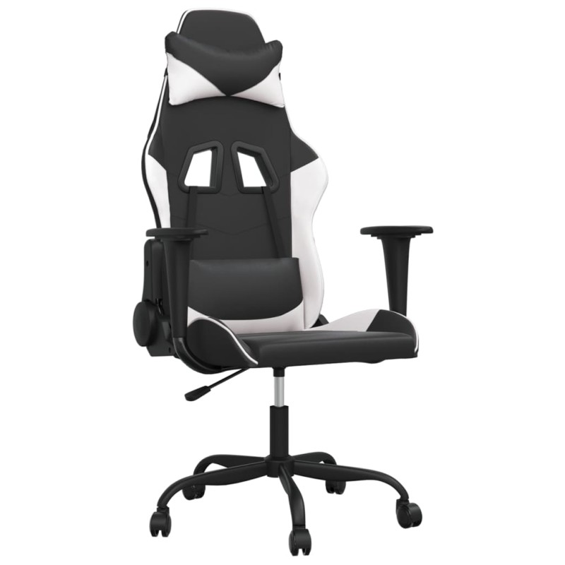 vidaXL Gaming-Stuhl Schwarz und Weiß Kunstleder vidaXL Gaming-Stuhl Schwarz und Weiß Kunstleder