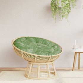 vidaXL Kissen Rund Blattmuster Ø 100x11 cm Oxford-Gewebe
