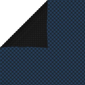 vidaXL Treibende Pool-Solarplane PE 1200x600 cm Schwarz und Blau