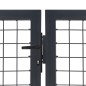 vidaXL Gartentor mit Pfosten Stahl 350x100 cm Anthrazit vidaXL Gartentor mit Pfosten Stahl 350x100 cm Anthrazit