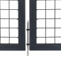 vidaXL Gartentor mit Pfosten Stahl 350x100 cm Anthrazit vidaXL Gartentor mit Pfosten Stahl 350x100 cm Anthrazit
