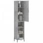 Highboard Betongrau 34,5x34x180 cm Holzwerkstoff Highboard Betongrau 34,5x34x180 cm Holzwerkstoff