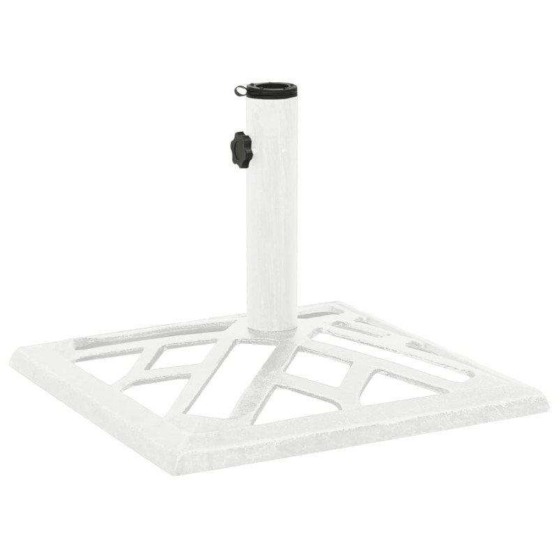 vidaXL Sonnenschirmständer Weiß 44x44x31 cm Gusseisen vidaXL Sonnenschirmständer Weiß 44x44x31 cm Gusseisen