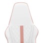 vidaXL Gaming-Stuhl mit Massagefunktion Rosa und Weiß Kunstleder vidaXL Gaming-Stuhl mit Massagefunktion Rosa und Weiß Kunstleder