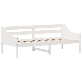 vidaXL Tagesbett ohne Matratze Weiß 100x200 cm Massivholz Kiefer